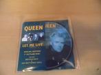 picture disc vinyl single ( e.p. ). queen. let me live., Ophalen, Overige genres, 7 inch, Single