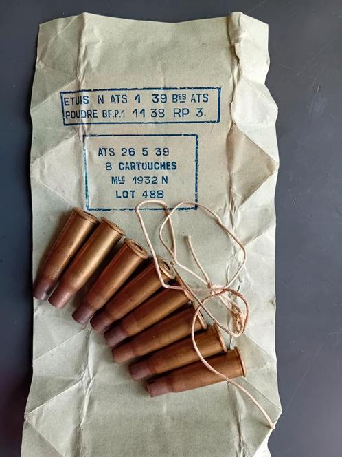 8 Lege punt gave LEBEL / BERTHIER hulzen 1939, Verzamelen, Militaria | Tweede Wereldoorlog, Landmacht, Hulzen of Bodemvondsten