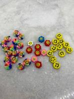 Polymeer smiley bloem rainbow kralen 10mm (36 stuks), Nieuw, Kraal, Ophalen of Verzenden