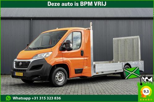 Fiat Ducato 2.3 Open laadbak met oprijplaat | 131PK | Euro 6, Auto's, Bestelauto's, Bedrijf, Te koop, ABS, Alarm, Boordcomputer