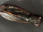 art deco cicada broche, Ophalen of Verzenden, Gebruikt, Overige materialen