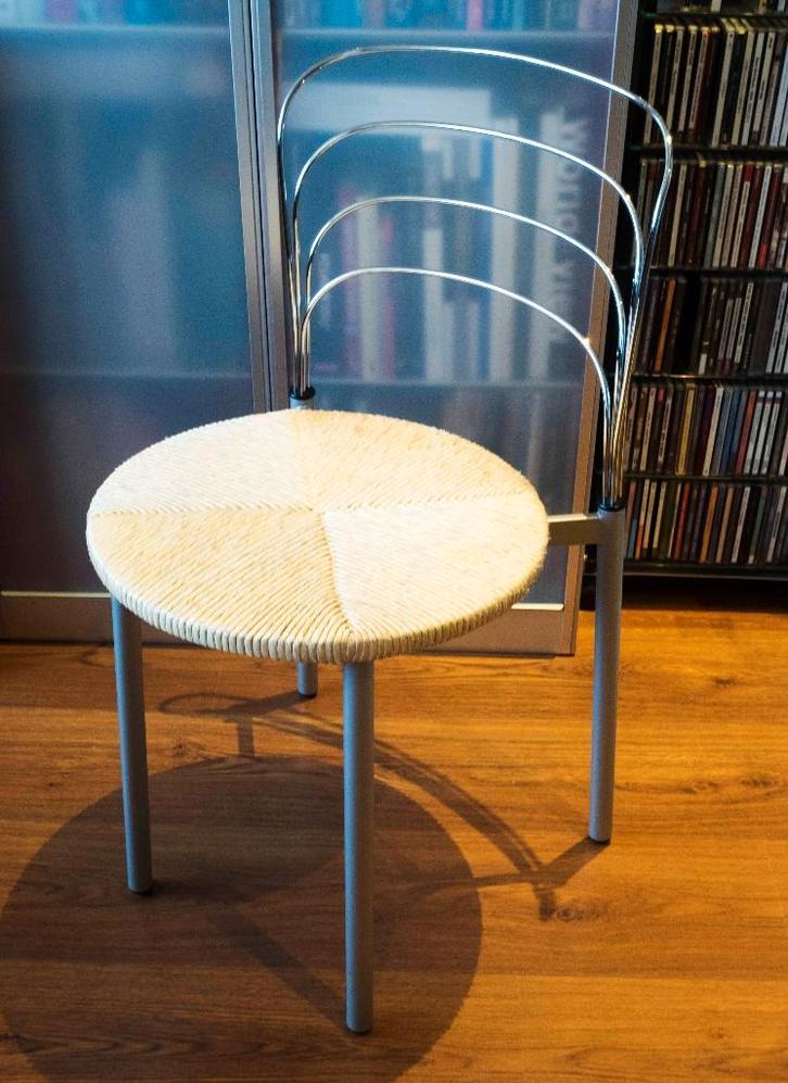 Delfina chroom/riet | design Giuseppe Raimondi | Tetide, Antiek en Kunst, Kunst | Designobjecten, Ophalen of Verzenden