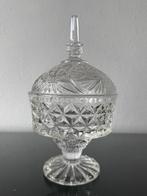 Elegante glazen bonbonnière, Ophalen of Verzenden
