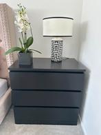 Ladekast nachtkastje sidetable zwart 80X78 cm, Zo goed als nieuw, 3 of 4 laden, Minder dan 100 cm, 25 tot 50 cm