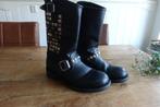 Supergave Sendra zwarte laarzen met studs maat 39, Zwart, Ophalen of Verzenden, Zo goed als nieuw, Hoge laarzen