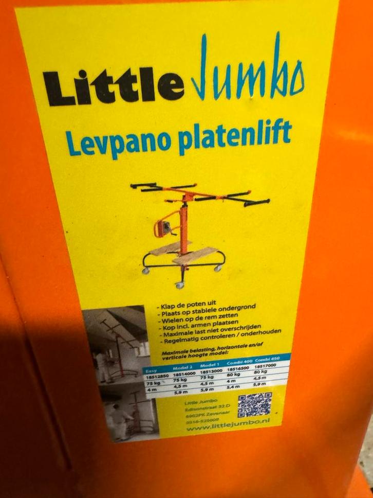 Levpano Gipsplatenlift - Platenlift, Doe-het-zelf en Verbouw, Lieren en Takels, Gebruikt, Ophalen
