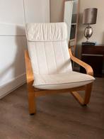Schommelstoel Ikea beige/hout/wit, Ophalen of Verzenden, Zo goed als nieuw, Hout, 50 tot 75 cm