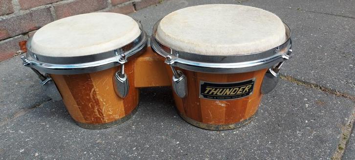 Thunder Bongo's - Vintage Taiwan, Muziek en Instrumenten, Percussie, Gebruikt, Trommel, Ophalen of Verzenden