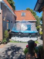 Opzetzwembad met dak/koepel 350cm, Rond, 300 cm of meer, Zo goed als nieuw, Ophalen