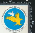 Sticker: Koninklijke Militaire School Luchtmacht - Vliegbasi, Verzamelen, Stickers, Verzenden