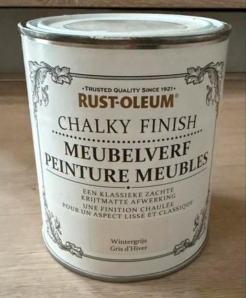Muebelverf chalky finish wintergrijs beschikbaar voor biedingen