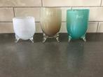 DutZ vaasjes op 3 pootjes, diverse kleuren, Overige kleuren, Ophalen of Verzenden, Minder dan 50 cm, Glas