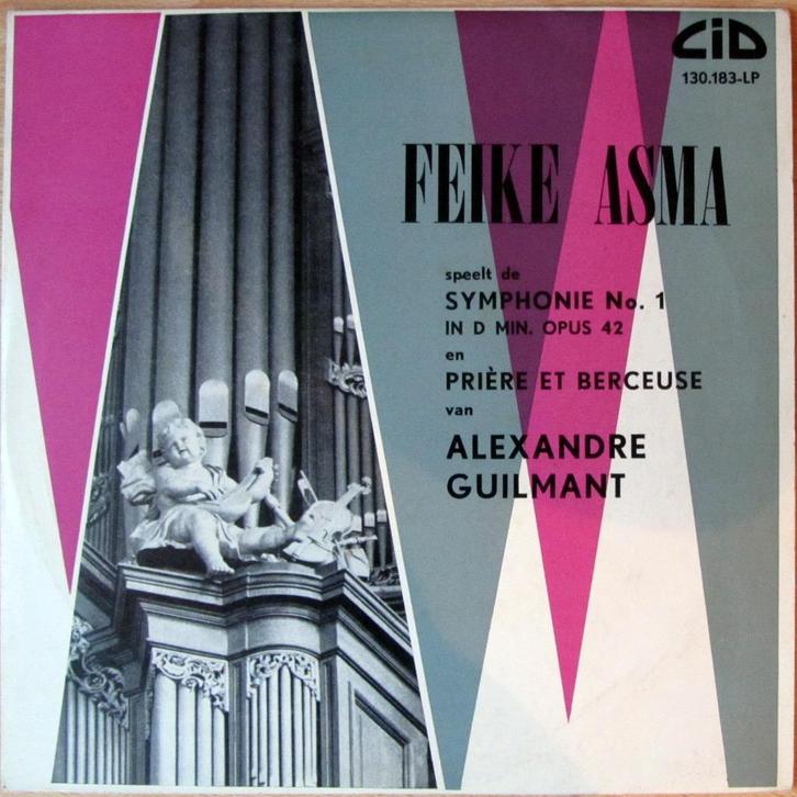 1957     Feike Asma  op Batzorgel  Alexandre Guilmant 10”LP , Cd's en Dvd's, Vinyl Singles, Zo goed als nieuw, Overige typen, Klassiek
