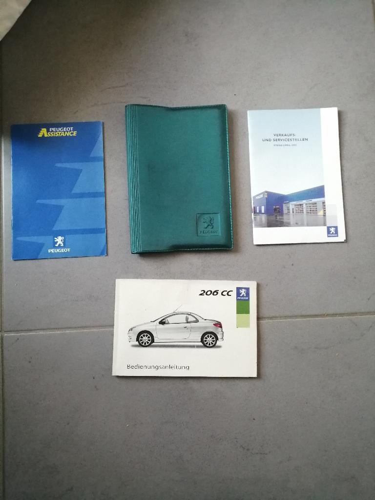 Gebruikershandleiding+div PEUGEOT 206 CC 2000/2007 (duits), Ophalen of Verzenden