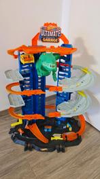 Hot Wheels Ultimate Garage Dinosaurus Dino Auto ZGAN, Kinderen en Baby's, Speelgoed | Racebanen, Ophalen, Racebaan, Zo goed als nieuw