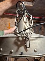 Grote  industriele vintage  hanglamp, Huis en Inrichting, Ophalen of Verzenden, Nieuw, Minder dan 50 cm