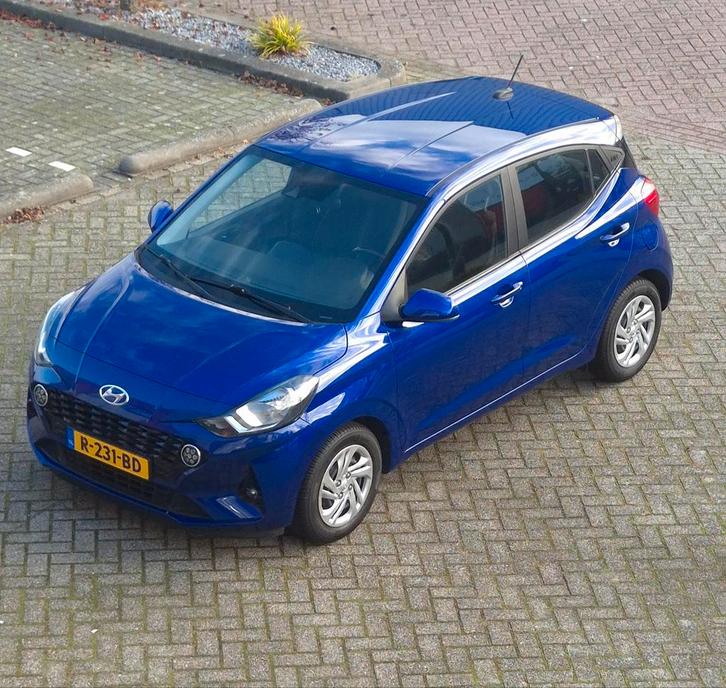 Hyundai i10 1.0i 67pk Aut 2022 Blauw, Auto's, Hyundai, Bedrijf, i10, ABS, Airbags, Airconditioning, Apple Carplay, Boordcomputer