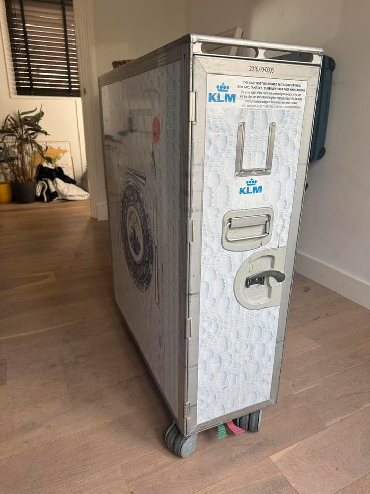KLM Trolley - Uniek en Stoer!, Verzamelen, Luchtvaart en Vliegtuigspotten, Gebruikt, Overige typen, Ophalen