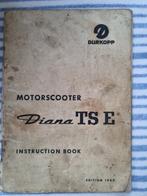 Motorscooter Diana TS E Instruction book, Auto diversen, Handleidingen en Instructieboekjes, Ophalen of Verzenden