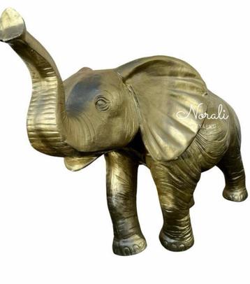 Olifant dier goud XL decoratie  - jungle thema feest rental beschikbaar voor biedingen