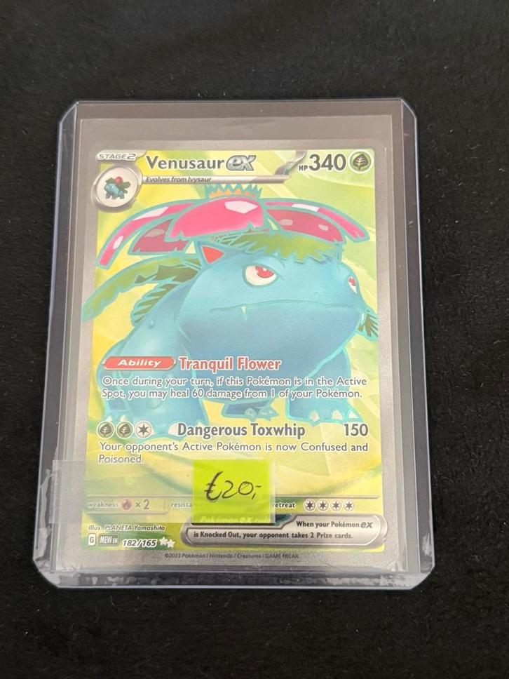Venusaur ex Pokemon kaart MEW 182, Hobby en Vrije tijd, Verzamelkaartspellen | Pokémon, Nieuw, Losse kaart, Foil, Ophalen of Verzenden