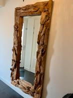 Tiek houten spiegel, Huis en Inrichting, Woonaccessoires | Spiegels, Ophalen, Zo goed als nieuw, 75 tot 100 cm, 150 tot 200 cm
