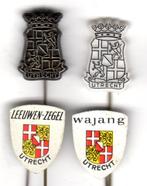 4 speldjes WAPEN PROVINCIE UTRECHT (A2)  KIJK OOK EENS NAAR, Verzamelen, Speldjes, Pins en Buttons, Verzenden, Gebruikt, Overige onderwerpen