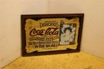 Vintage Coca cola reclame in spiegel 46702, Huis en Inrichting, Woonaccessoires | Spiegels, Ophalen of Verzenden, Gebruikt, Rechthoekig