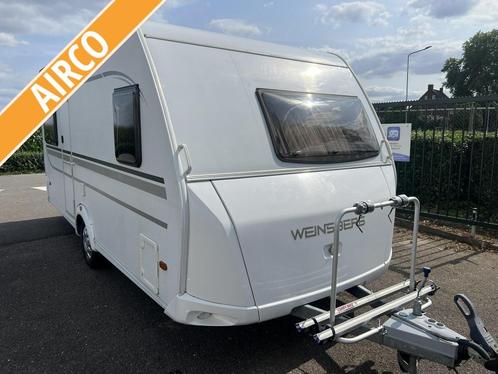 Weinsberg 450 FU - Airco - Luifel - fietsdrager - Vast bed, Caravans en Kamperen, Caravans, Bedrijf, tot en met 4, Rondzit, Overige merken
