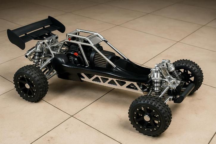 HPI Baja 5B Showklaar Pronkstuk Full Alu 95% Onvergelijkbaar, Hobby en Vrije tijd, Modelbouw | Radiografisch | Auto's, Zo goed als nieuw