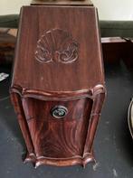 Antieke mahoniehouten Georgian bestekfoudraal met 30x bestek, Antiek en Kunst, Ophalen of Verzenden