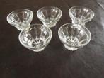5 Glazen dessertschaaltjes, diameter 8,5 cm: , hoogte: 5 cm, Huis en Inrichting, Keuken | Servies, Glas of Glazen, Ophalen of Verzenden