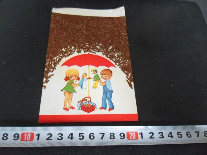 sticker venz hagelslag jongen meisje paraplu jan klaassen, Verzamelen, Stickers, Zo goed als nieuw, Ophalen