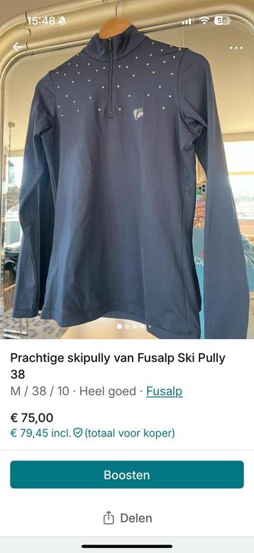 Ski pully fusalp Elise beschikbaar voor biedingen