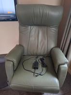 Lederen Relaxstoel, Ophalen, Gebruikt, 75 tot 100 cm, Modern