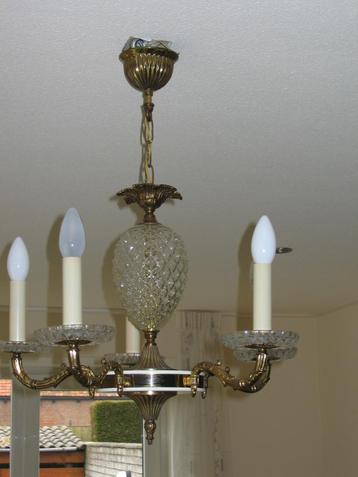 kroonluchter lamp hanglamp plafondlamp antiek vintage beschikbaar voor biedingen