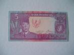1390. Indonesia, 5 rupiah 1960 UNC Soekarno., Verzenden, Zuidoost-Azië, Los biljet