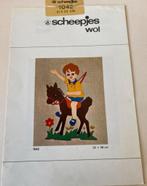 BORDUUR/KNUTSELPAKKETJE SCHEEPJESWOL, Verzenden, Zo goed als nieuw, Handborduren, Patroon