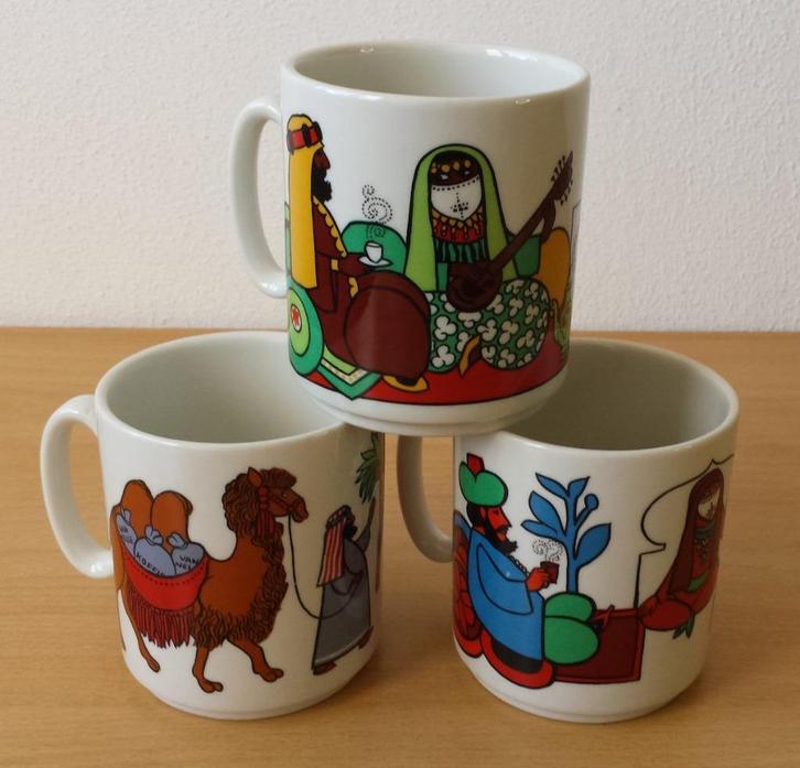 3 Mokken 1001 Nacht - Van Nelle -Villeroy & Boch, Huis en Inrichting, Keuken | Servies, Zo goed als nieuw, Kop(pen) en/of Schotel(s)