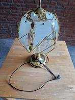 Hollywood regency taffellamp, Ophalen, Zo goed als nieuw, Glas, Minder dan 50 cm