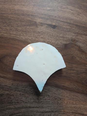 Marokkaanse Zelliges Visschub Blanc Neige - 300 stuks beschikbaar voor biedingen