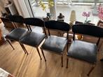 Eetkamerstoelen, Huis en Inrichting, Stoelen, Ophalen, Zwart, Gebruikt, Metaal