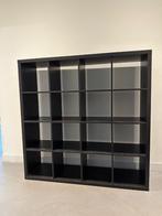 kallax vakken kast zwartbruin, Ophalen, Met plank(en), 100 tot 150 cm, 100 tot 150 cm