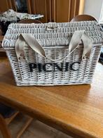 Witte Picknickmand - Zo goed als nieuw, Ophalen of Verzenden, Zo goed als nieuw, Zonder inhoud