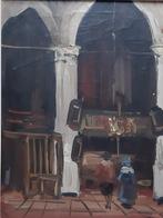 Jan Kelderman kerkgezicht Strasbourg / Straatsburg, Antiek en Kunst, Kunst | Schilderijen | Klassiek, Ophalen