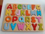houten abc puzzel., Ophalen of Verzenden, 10 tot 50 stukjes, Gebruikt