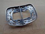 antiek zilveren grote gesp met mooie decoratie [802], Antiek en Kunst, Verzenden, Zilver