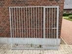 Kennelpaneel 2m met deur rechts en spijlen, Ophalen, Hondenkennel, 110 cm of meer, 100 cm of meer