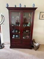 Zeer mooie vitrine kast, Ophalen, 100 tot 150 cm, Zo goed als nieuw, 150 tot 200 cm