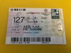 ⚽ Ticket CL Ajax - Auxerre 1996/1997 ⚽, Ophalen of Verzenden, Zo goed als nieuw, Ajax, Overige typen